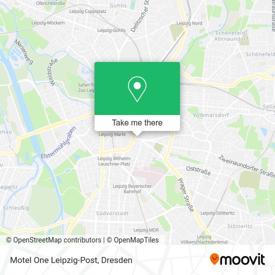 Карта Motel One Leipzig-Post