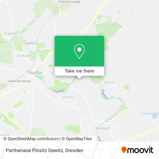 Карта Parthenaue Plösitz Dewitz