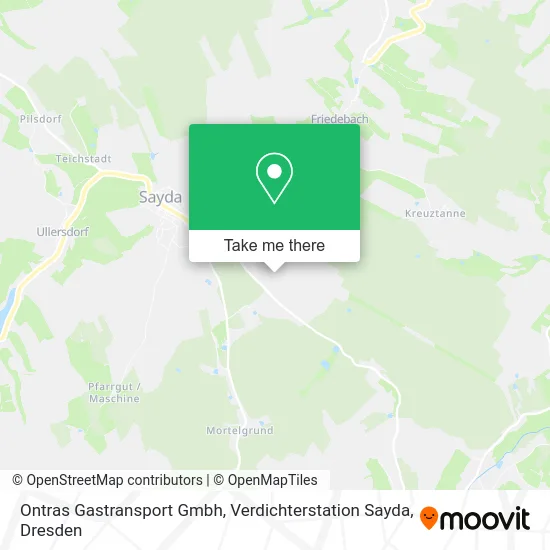 Карта Ontras Gastransport Gmbh, Verdichterstation Sayda