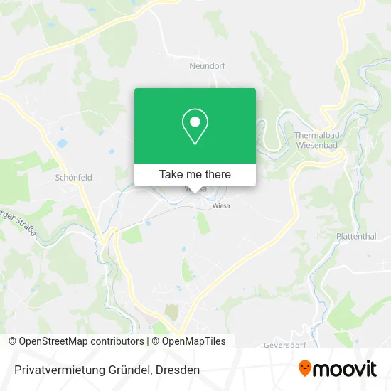 Карта Privatvermietung Gründel