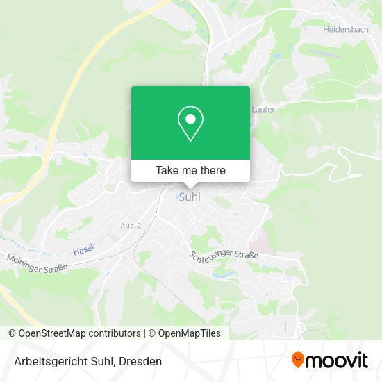 Карта Arbeitsgericht Suhl