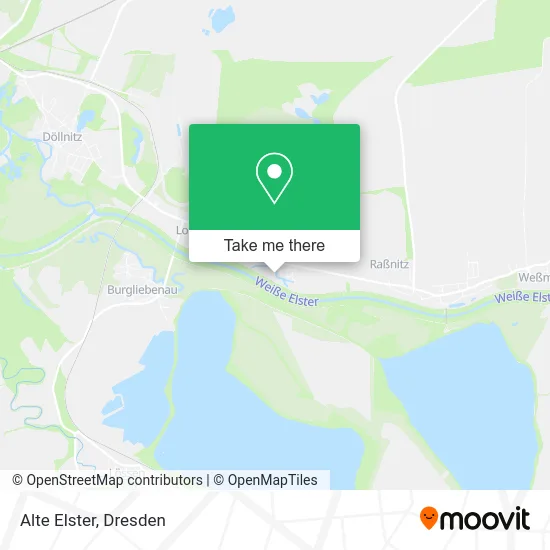 Карта Alte Elster