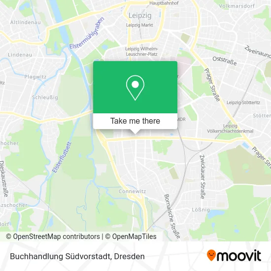 Карта Buchhandlung Südvorstadt