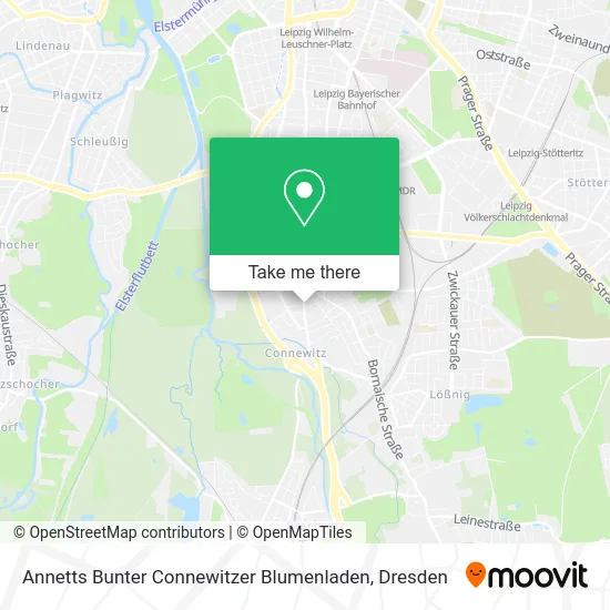 Карта Annetts Bunter Connewitzer Blumenladen