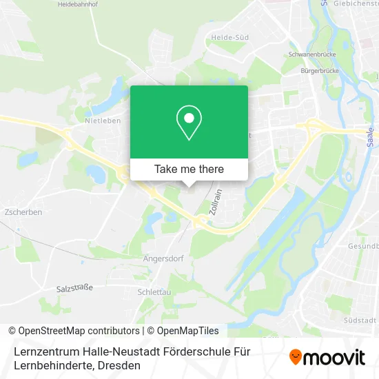 Карта Lernzentrum Halle-Neustadt Förderschule Für Lernbehinderte