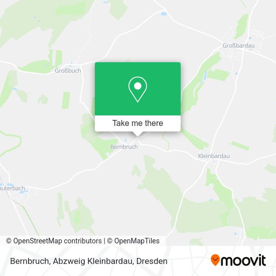 Карта Bernbruch, Abzweig Kleinbardau