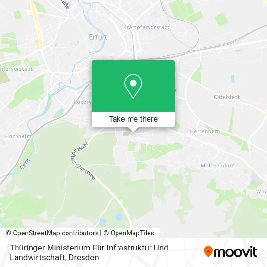 Карта Thüringer Ministerium Für Infrastruktur Und Landwirtschaft