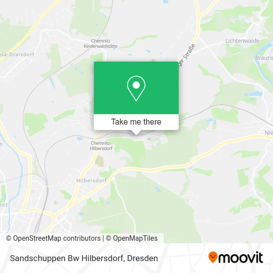 Карта Sandschuppen Bw Hilbersdorf