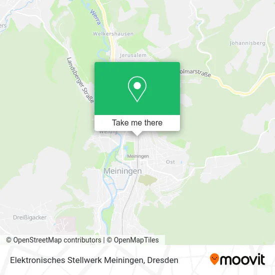 Карта Elektronisches Stellwerk Meiningen