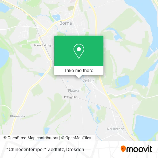 ""Chinesentempel"" Zedtlitz map