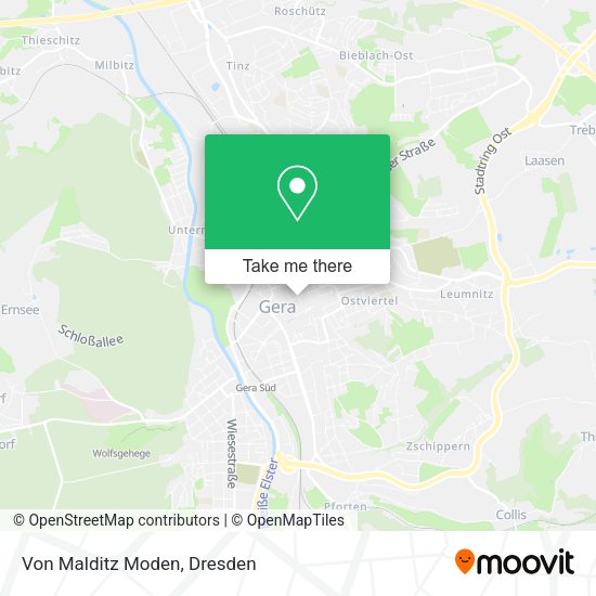 Карта Von Malditz Moden