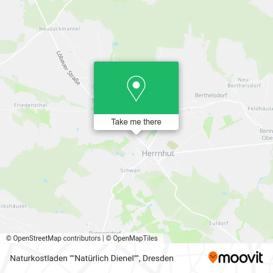 Карта Naturkostladen ""Natürlich Dienel""