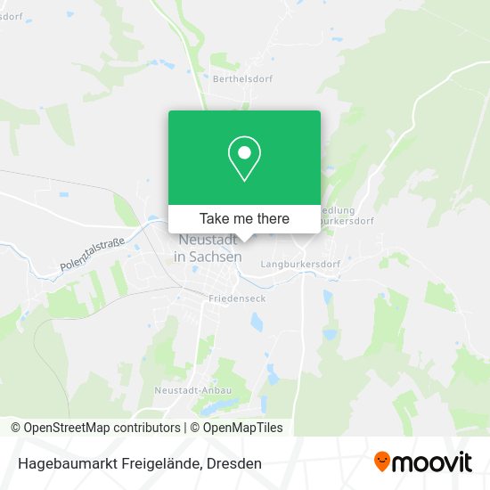 Карта Hagebaumarkt Freigelände