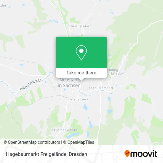 Карта Hagebaumarkt Freigelände