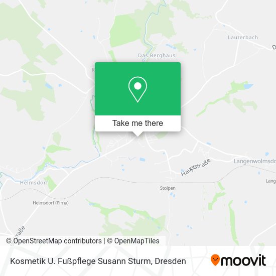 Карта Kosmetik U. Fußpflege Susann Sturm