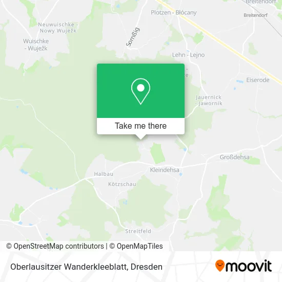 Карта Oberlausitzer Wanderkleeblatt