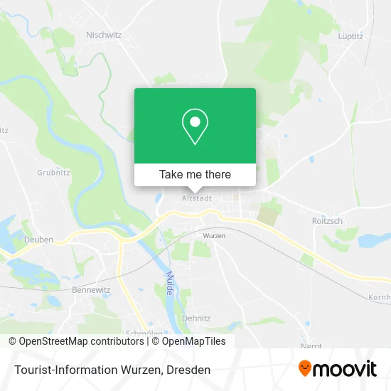 Карта Tourist-Information Wurzen