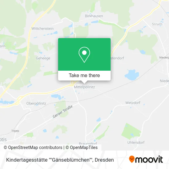 Карта Kindertagesstätte ""Gänseblümchen""