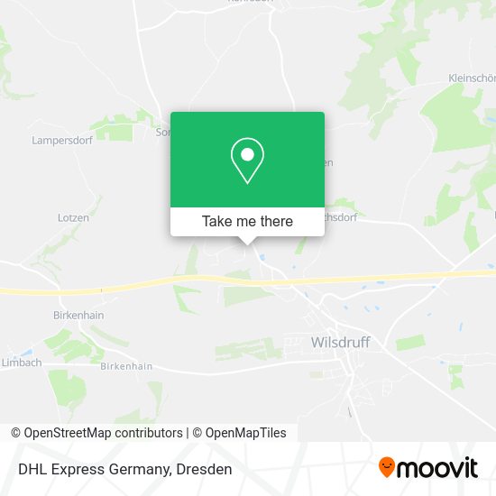 Карта DHL Express Germany