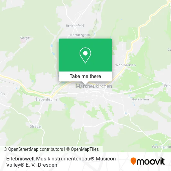 Карта Erlebniswelt Musikinstrumentenbau® Musicon Valley® E. V.