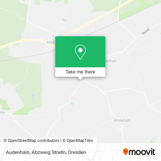 Карта Audenhain, Abzweig Strelln