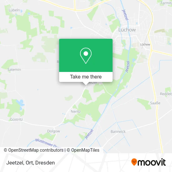Карта Jeetzel, Ort
