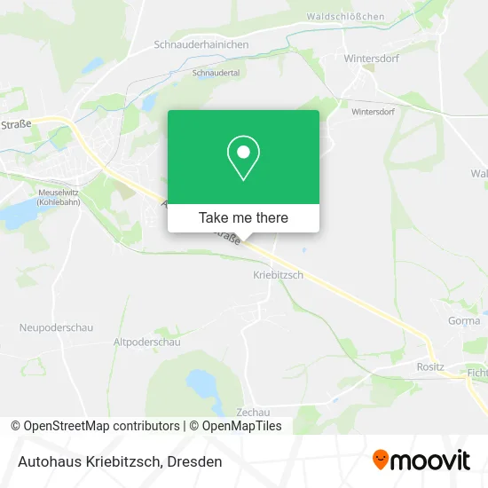 Карта Autohaus Kriebitzsch