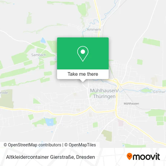 Карта Altkleidercontainer Gierstraße