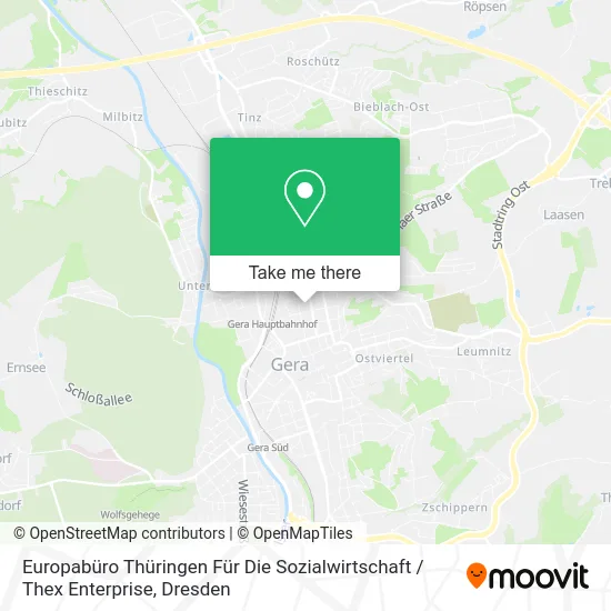 Карта Europabüro Thüringen Für Die Sozialwirtschaft / Thex Enterprise