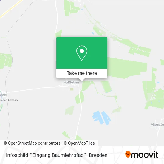 Карта Infoschild ""Eingang Baumlehrpfad""