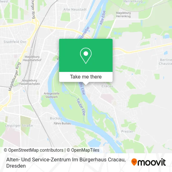 Карта Alten- Und Service-Zentrum Im Bürgerhaus Cracau