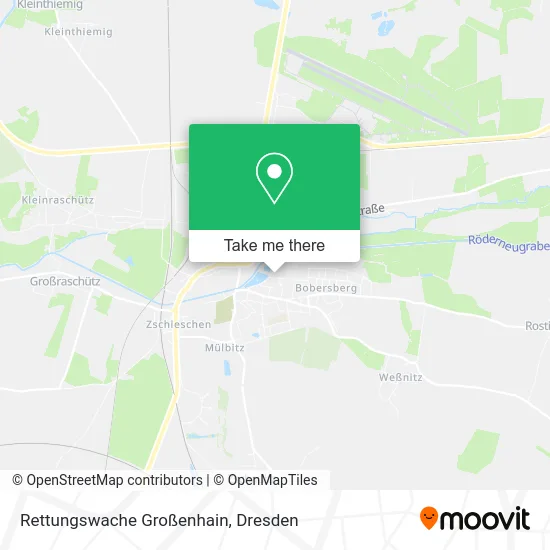 Карта Rettungswache Großenhain