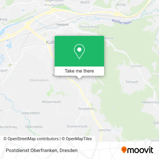 Карта Postdienst Oberfranken