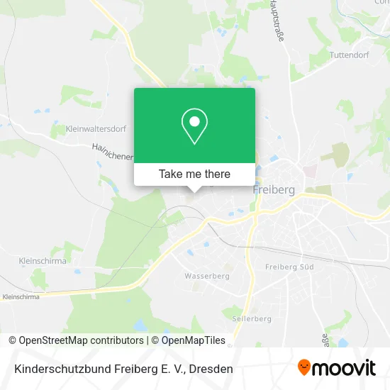 Карта Kinderschutzbund Freiberg E. V.