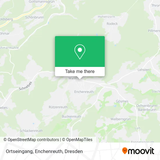 Карта Ortseingang, Enchenreuth