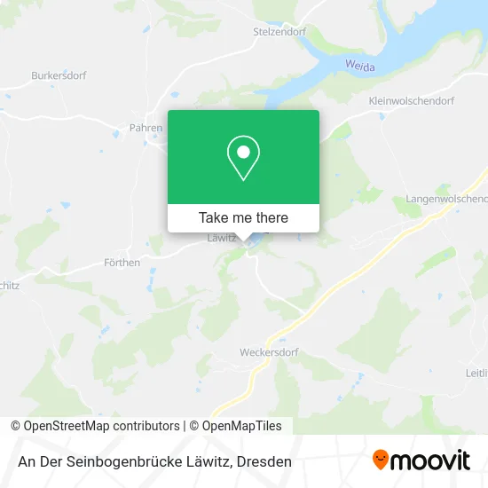 An Der Seinbogenbrücke Läwitz map