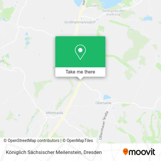 Карта Königlich Sächsischer Meilenstein
