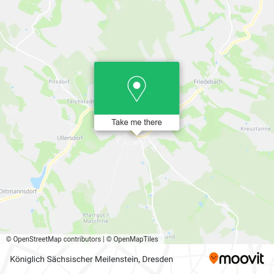 Königlich Sächsischer Meilenstein map