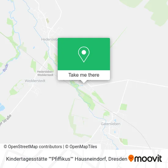 Карта Kindertagesstätte ""Pfiffikus"" Hausneindorf