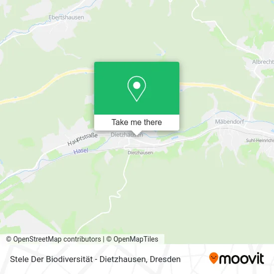 Stele Der Biodiversität - Dietzhausen map