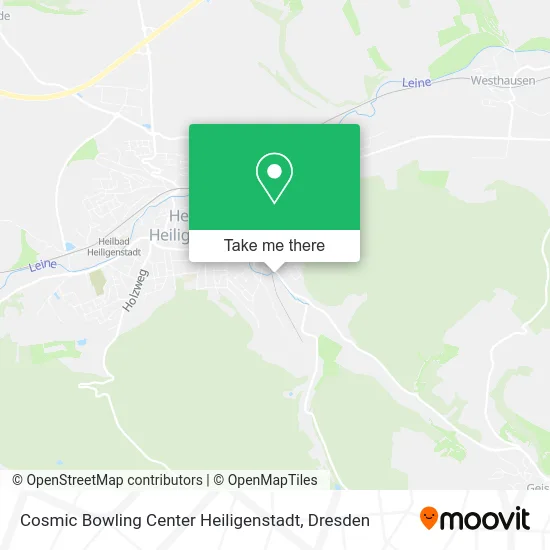 Карта Cosmic Bowling Center Heiligenstadt