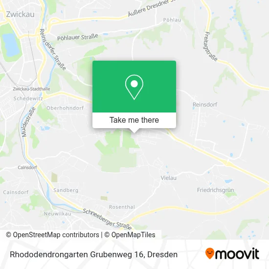 Rhododendrongarten Grubenweg 16 map