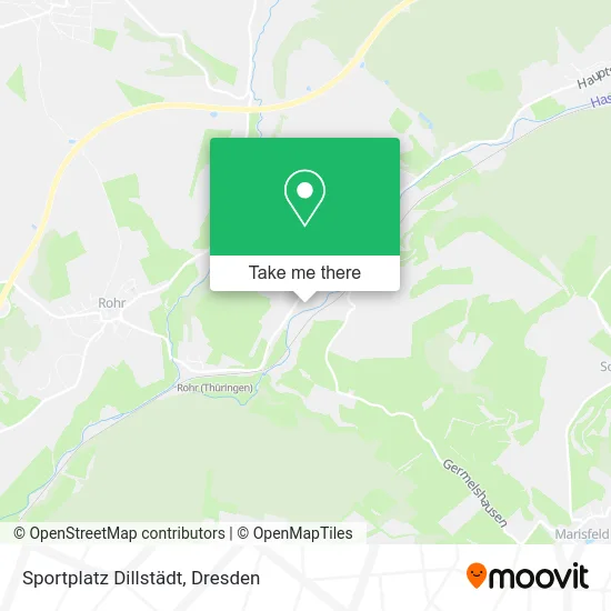 Карта Sportplatz Dillstädt