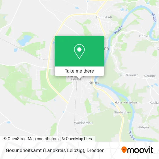 Карта Gesundheitsamt (Landkreis Leipzig)