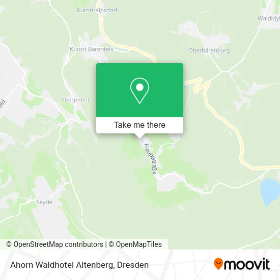 Ahorn Waldhotel Altenberg map