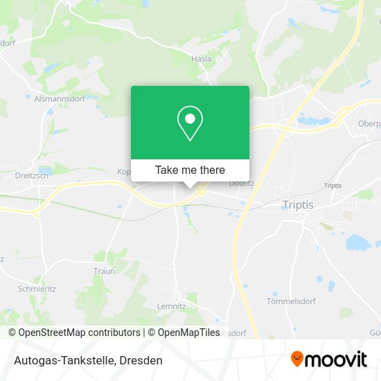 Карта Autogas-Tankstelle