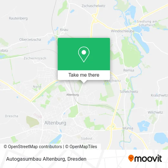 Карта Autogasumbau Altenburg