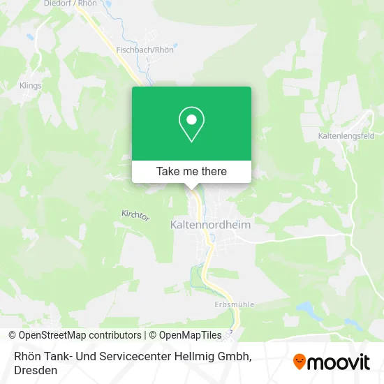 Карта Rhön Tank- Und Servicecenter Hellmig Gmbh