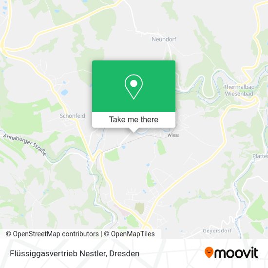 Карта Flüssiggasvertrieb Nestler