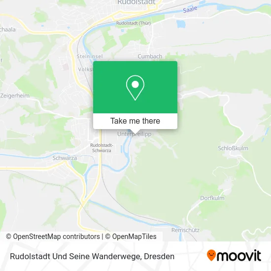 Rudolstadt Und Seine Wanderwege map